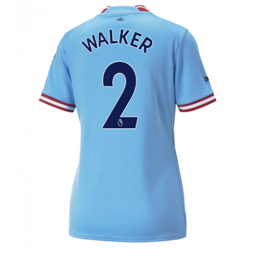 Fotbalové Dres Manchester City Kyle Walker #2 Dámské Domácí 2022-23 Krátký Rukáv